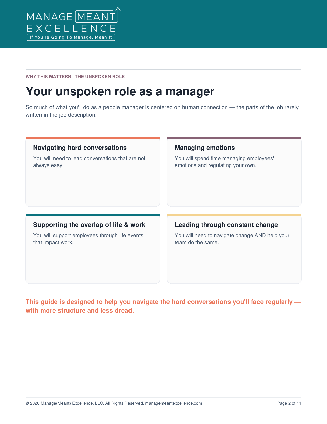 Your unspoken role as a manager — the parts of the job no one writes down.